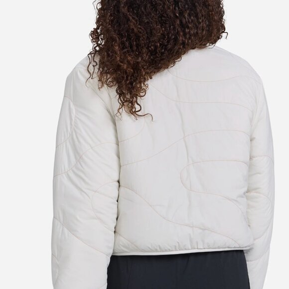 NWT New Bad Birdie Women's The Cozy Jacket - White Onyx XL Golf Zip Up Top Coat - Picture 4 of 7